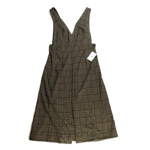 Free People Plaid Vest of My Love Maxi Top NWT 12